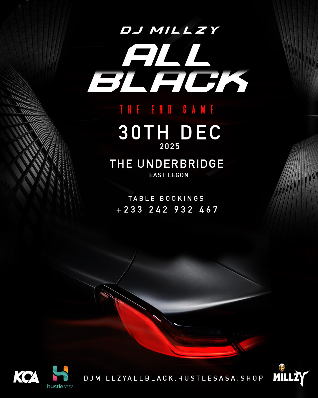 DJ MILLZY Black Party (THE END GAME)